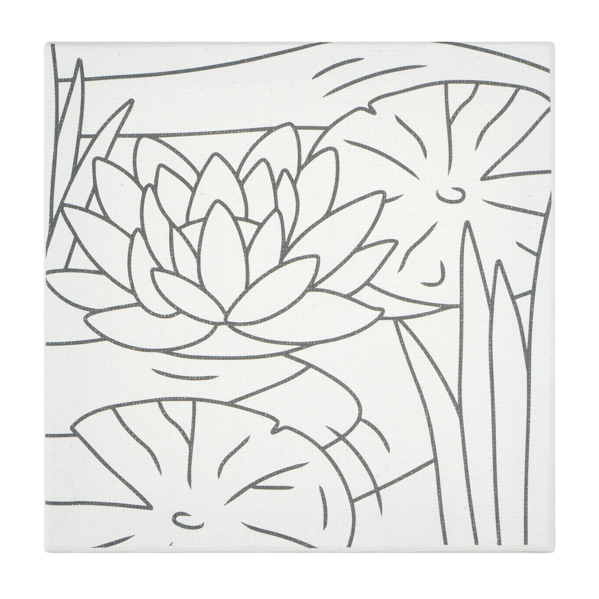Mini Spring Lilypad Canvas Painting Kit by Craft Smart®